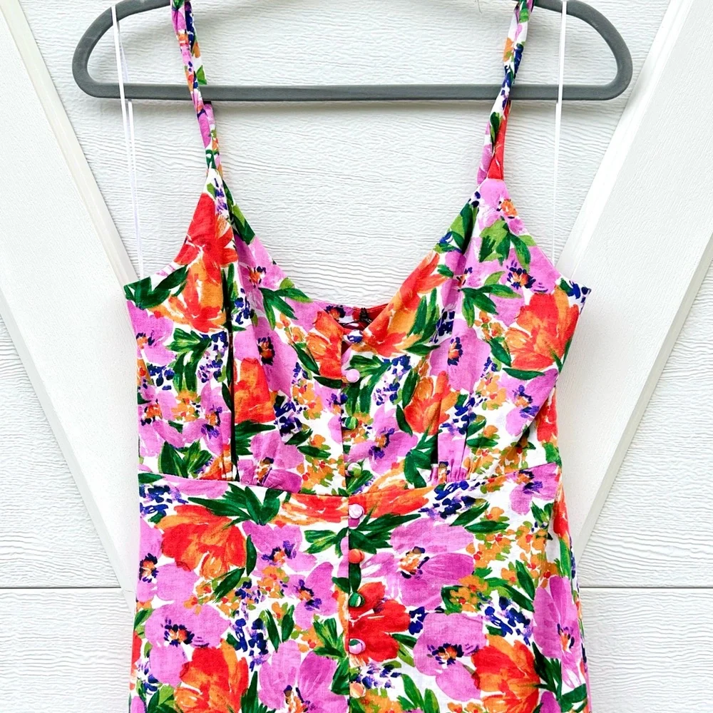 Zara Pink Floral Dress - Picture 6 of 7